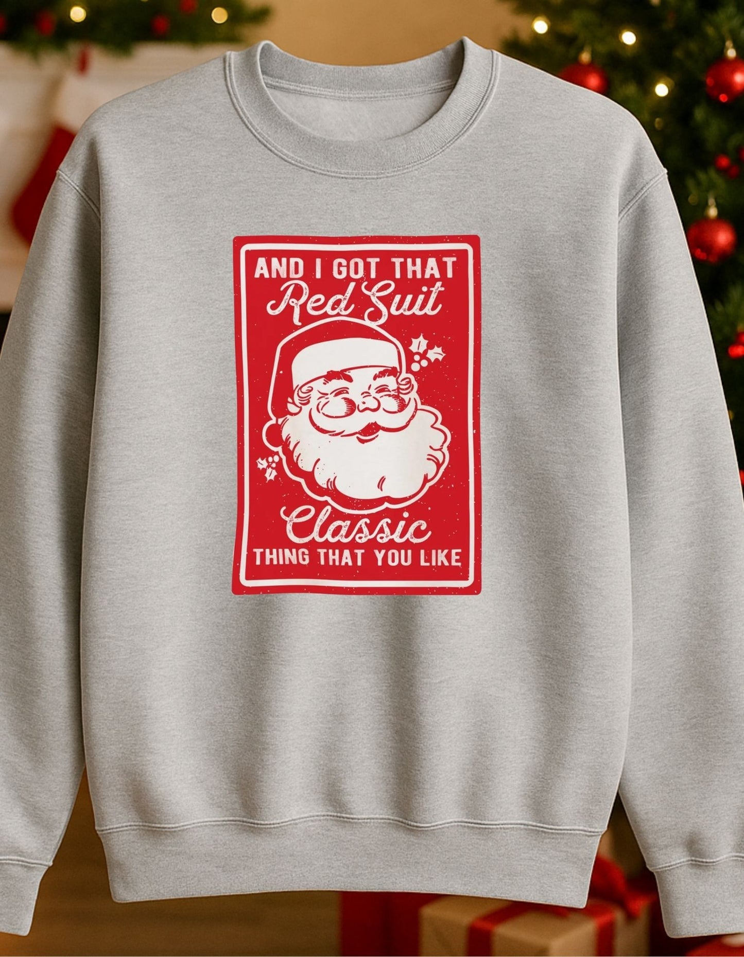 And I got that red suit